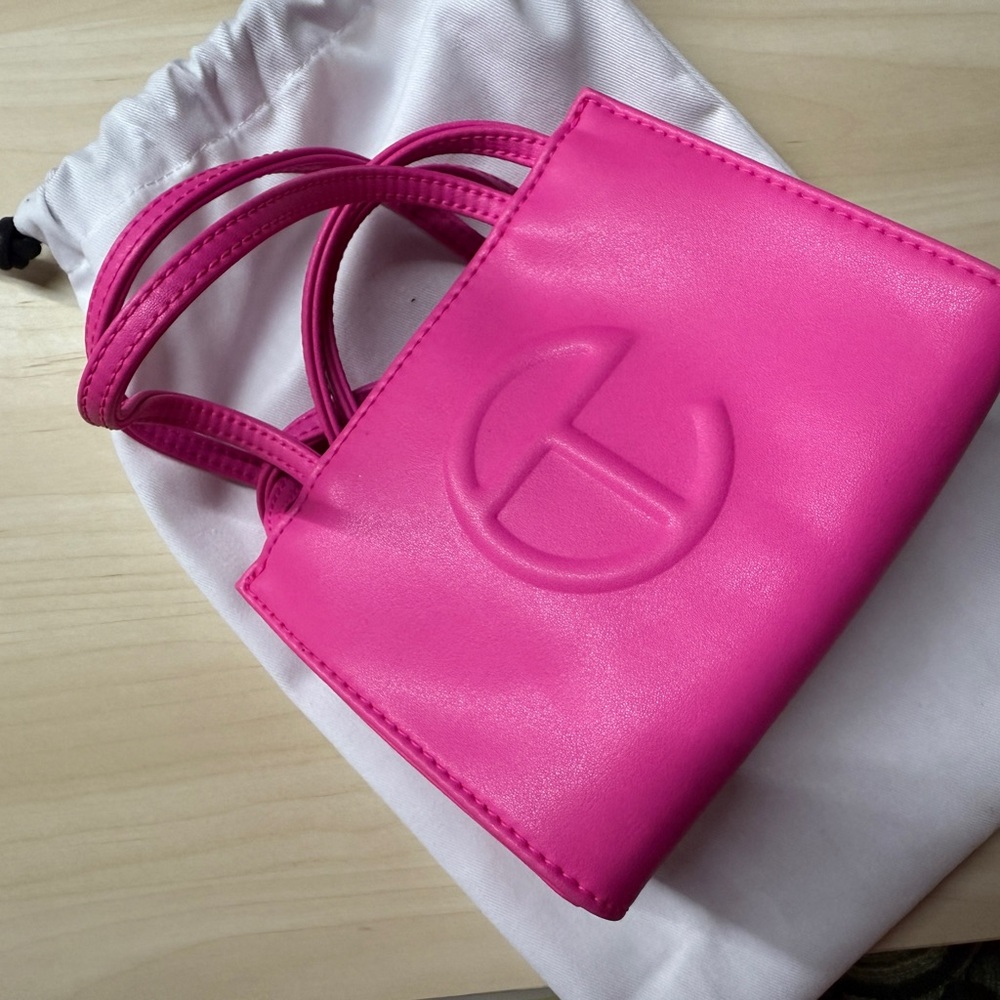 Pink Telfar Small Shopper like new